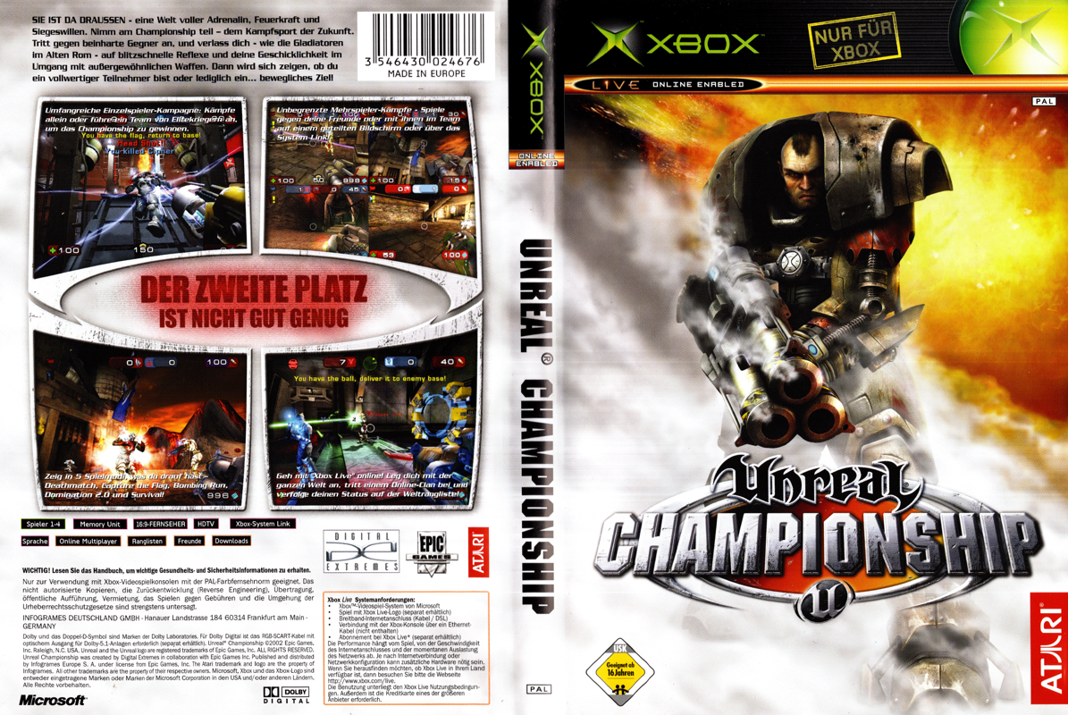 Unreal Championship box art for Xbox